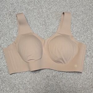 HoneyLove V-Neck Bra Wire Free Sz XL Tan EUC